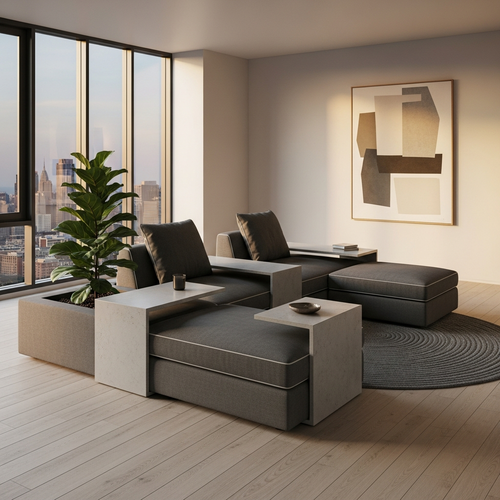 Op maat gemaakt designmeubel in modern interieur